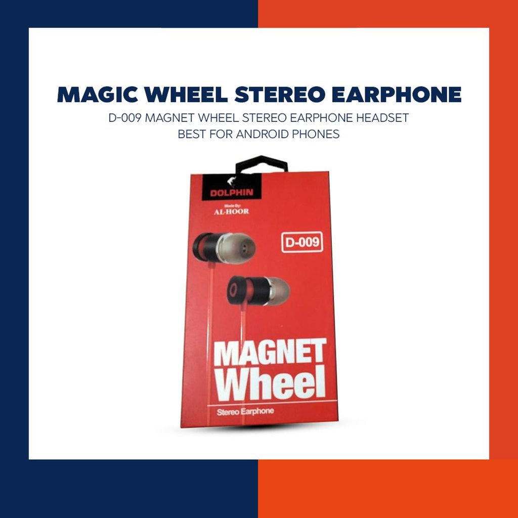 Dolphin D-009 Handsfree | Stereo Sound | Built-in Mic & Selfie Button