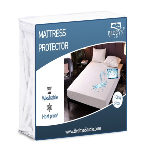 100% Waterproof Mattress Protector Cover Is Made Of Polish Fabric, (random Color) - CHAUDHARY BRAND STORE