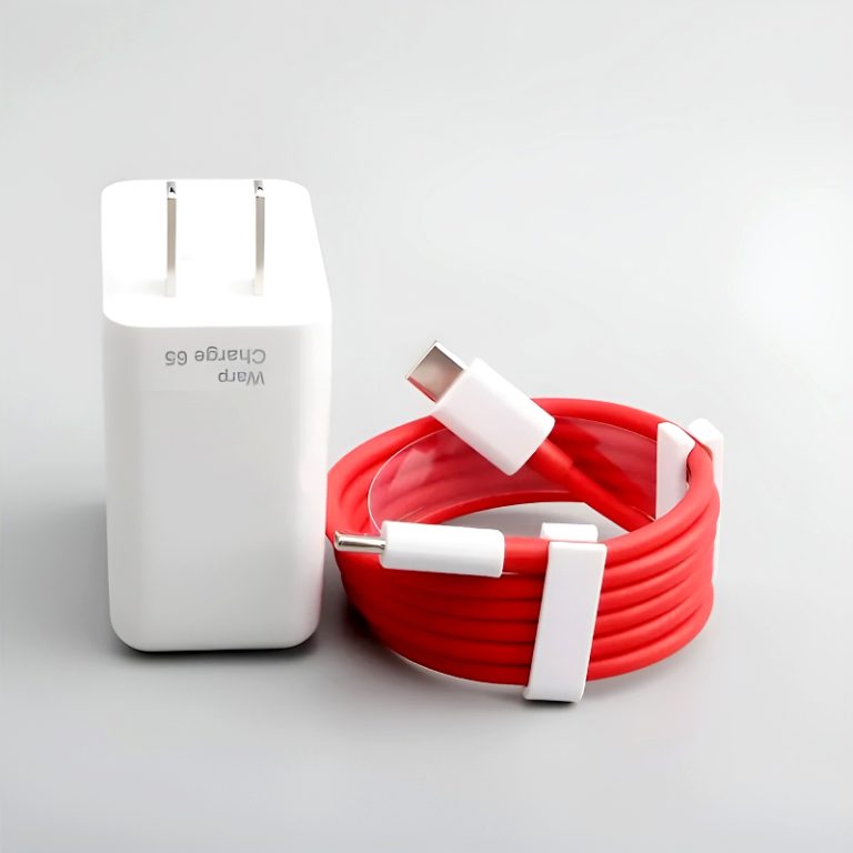 OnePlus 65W Warp Charge Power Adapter with Type-C to Type-C Fast Charging Cable | High-Speed USB-C Charger