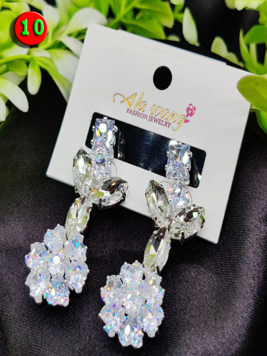 Imported Elegant Crystal Garden Drop Earrings | Artificial Jewellery For Girls & Women | Girls & Women Fashion - CHAUDHARY BRAND STORE