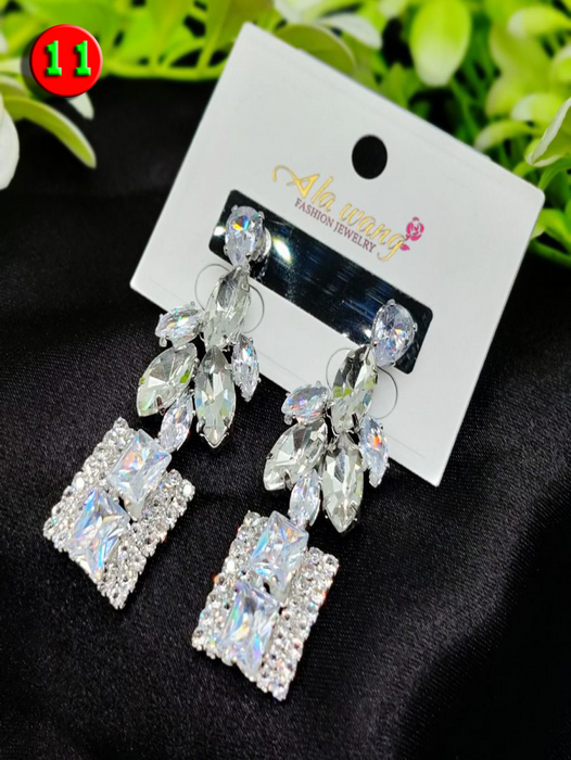 Imported Elegant Crystal Garden Drop Earrings | Artificial Jewellery For Girls & Women | Girls & Women Fashion