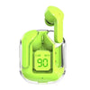 Air31 Wireless Earbuds | Crystal Transparent Design | Bluetooth 5.3 | LED Display & Heavy Bass