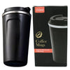 Black 510ML Stainless Steel Vacuum Insulated Thermos Flask Travel Mug with Temperature Display