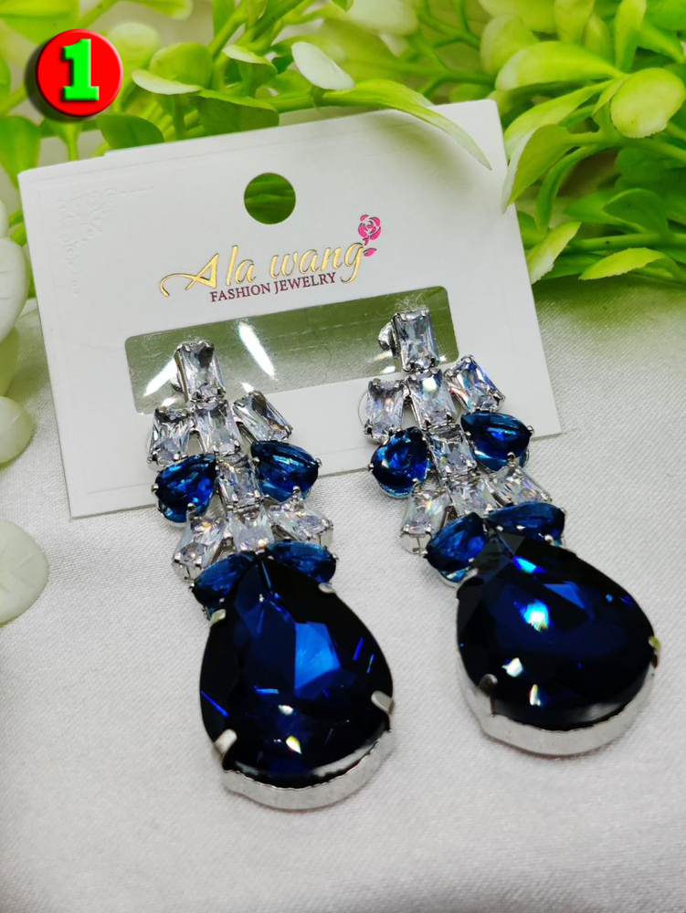 Imported Elegant Crystal Garden Drop Earrings | Artificial Jewellery For Girls & Women | Girls & Women Fashion - CHAUDHARY BRAND STORE