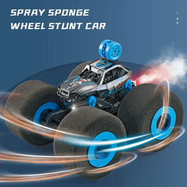 2.4G Lightweight Remote Control Sponge Wheel Water Spray Stunt Car - Chaudhary Brand Store 