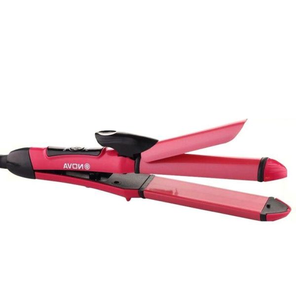 2 In 1 Nova Hair Straightener And Hair Curler Quick Heat-up Technology - CHAUDHARY BRAND STORE