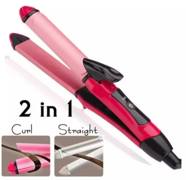 2 In 1 Nova Hair Straightener And Hair Curler Quick Heat-up Technology