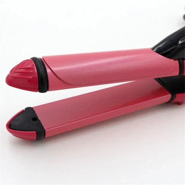 2 In 1 Nova Hair Straightener And Hair Curler Quick Heat-up Technology