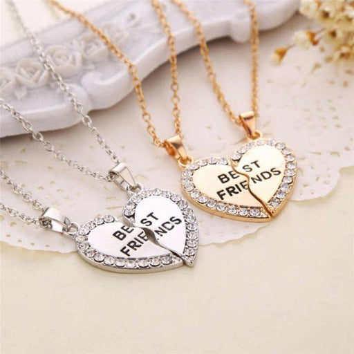 2 Pairs Best Friend Necklace – Both Bf - CHAUDHARY BRAND STORE