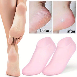 High Quality Silicone Foot Care Socks – Anti-Cracking Moisturizing Gel Heel Socks for Soft ( 2 set) - Chaudhary Brand Store 