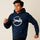 Navy Blue Smile Hoodie for Men – Premium Quality, Stylish Design & Machine Washable (Large)