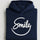 Navy Blue Smile Hoodie for Men – Premium Quality, Stylish Design & Machine Washable (Large)