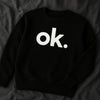 OK Printed Black Hoodie – New Summer Collection for Men & Boys | Comfortable, Stylish & Trendy Casual Wear (L)