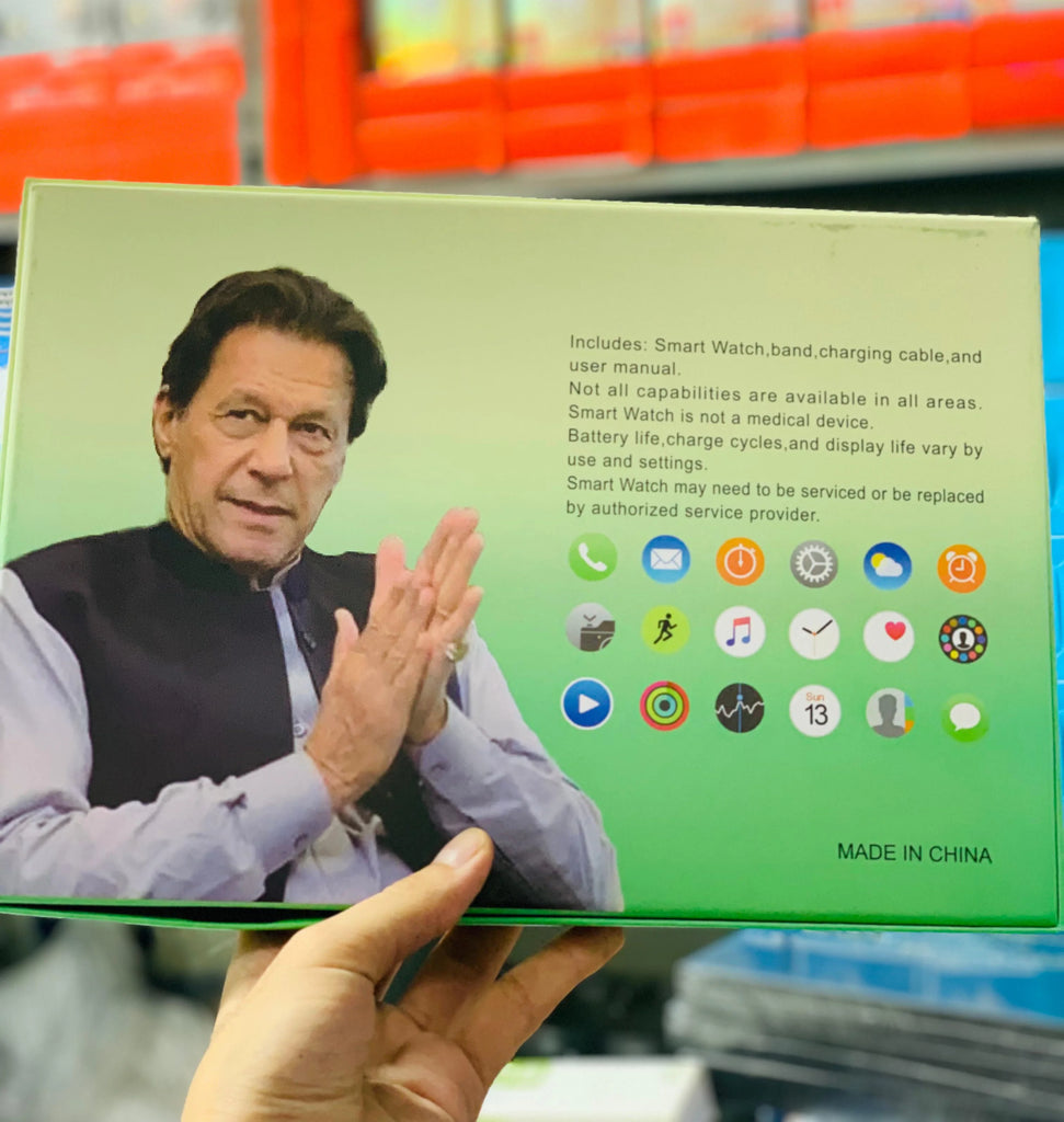 Q804 Imran Khan New Model Watch – Golden Color with 7 Straps & Original Metal Strap