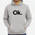 New Summer Collection Full Grey Hoodie – “OK” Printed for Girls & Boys (Extra Large)