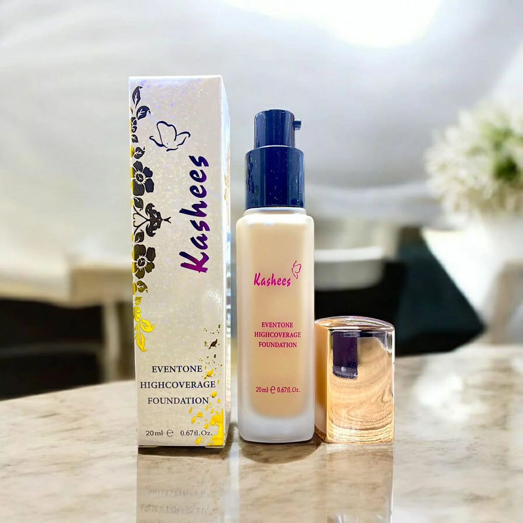 Kashee’s 24 Hrs High Coverage Foundation 20ml – Long Lasting Matte Finish | Lightweight Full Coverage Liquid Foundation For Flawless Skin (Shade 1)