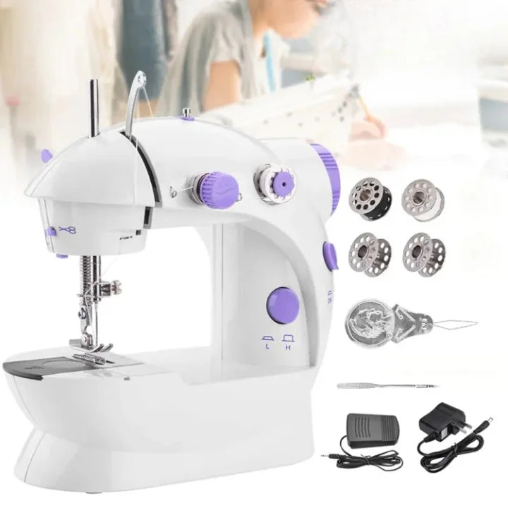 Mini Electric Sewing Machine for Home Use – Portable, Lightweight & Easy-to-Use Hand Stitching Tool with Motor