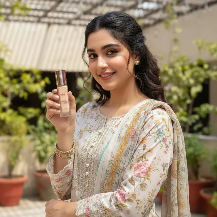 Kashee’s 24 Hrs High Coverage Foundation 20ml – Long Lasting Matte Finish | Lightweight Full Coverage Liquid Foundation For Flawless Skin (Shade 1)