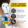 LICETEC V-COMB Electric Head Lice Remover – Chemical-Free Vacuum & Comb System for Safe, Effective Lice and Nit Removal - Chaudhary Brand Store 