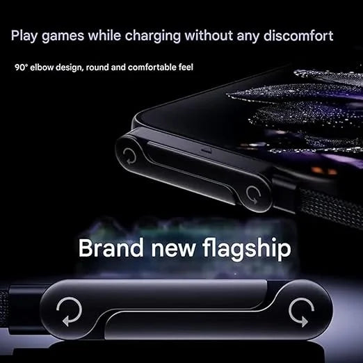 240W Type C Fast Charging Cable 90° Gaming PD 3.1
