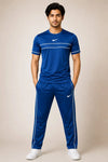 Men's Fleece Plain Tracksuit Winter Warm Casual Sportswear Set