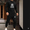 2 Pcs Men’s Fleece Printed Track Suit – Stylish Sweatshirt & Jogger Set for Casual Wear - Chaudhary Brand Store 