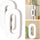 Child Safety Refrigerator Lock | Baby Proof Double Button Fridge Lock White & Grey