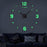 Wooden Numbers Wall Clocks Round Dial Only Glow In The Dark Clock Wall For Living Decor Modern Decorative