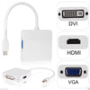3-in-1 Mini DisplayPort to HDMI / DVI / VGA Cable Adapter – Multiport Converter Chaudhary Brand Store