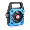 Multipurpose Rechargeable Desk & Camping Fan with LED Light, Flashlight & Power Bank