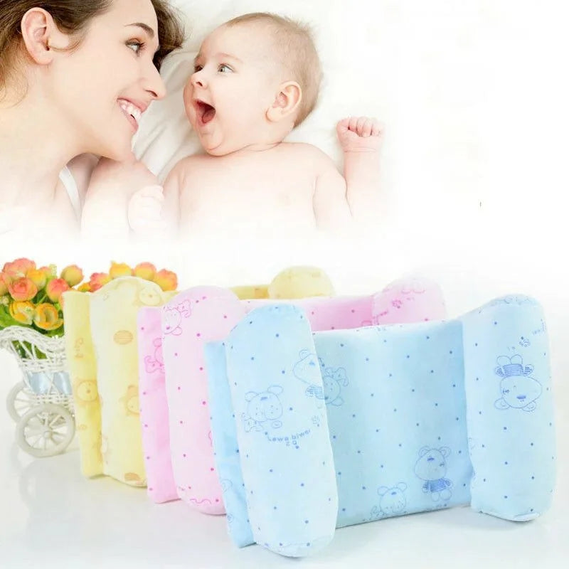 Soft Breathable Baby Pillow | Newborn Head Shaping Cushion for Flat Head Prevention