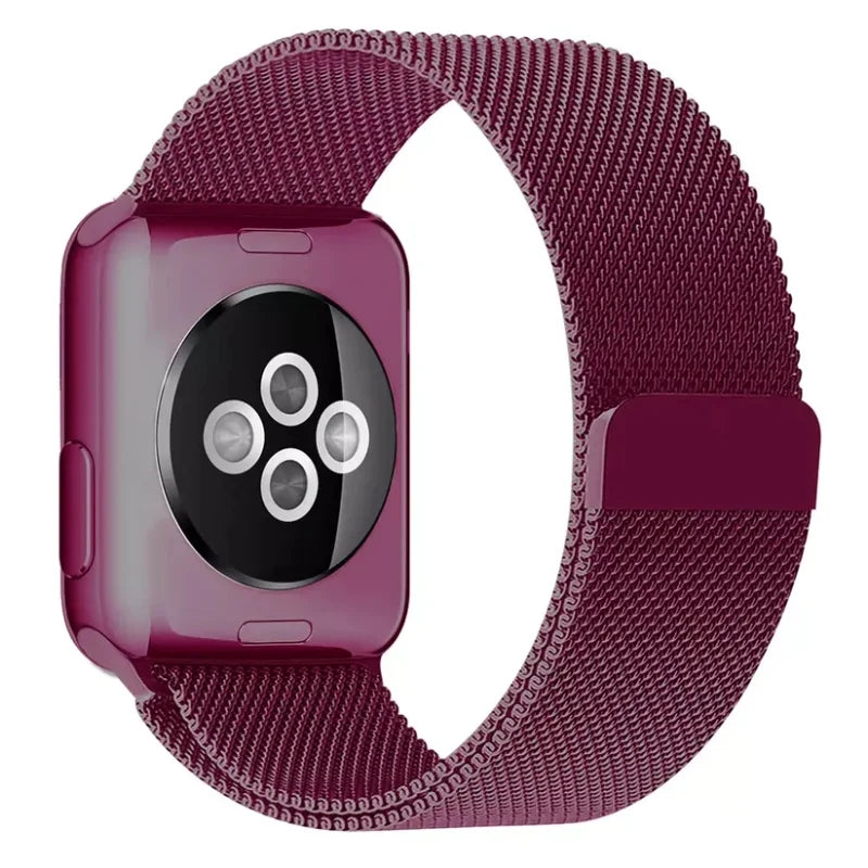 Apple Watch Milanese Magnetic Loop Strap | Stainless Steel Band  | 42mm / 44mm / 45mm