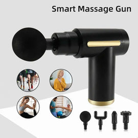4 In 1 Deep Tissue Massage Gun – Electric Percussion Massager for Muscle Pain Relief & Relaxation