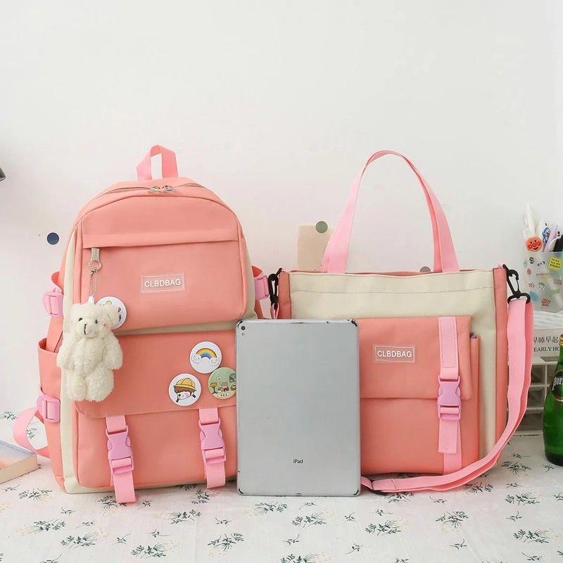 4 Pcs Bag Set for Girls – Stylish School, Travel & Casual Bags Chaudhary Brand Store