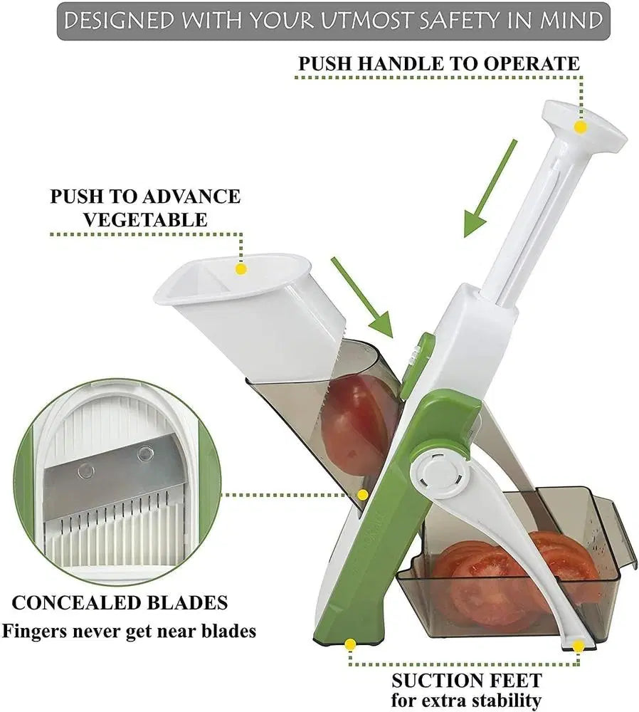 5 In 1 Vegetable and Fruits Cutter Slicer - Chaudhary Brand Store 