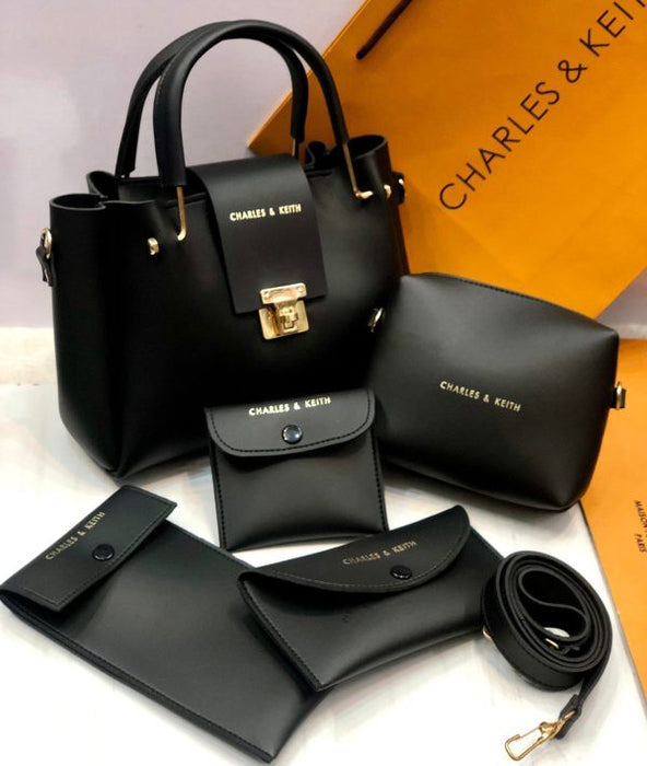 5 Pcs Shoulder Bag Set For Girls Charles & Keith Handbag - CHAUDHARY BRAND STORE