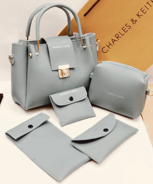 5 Pcs Shoulder Bag Set For Girls Charles & Keith Handbag - CHAUDHARY BRAND STORE