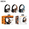AKZ-36 Creative Graffiti Wireless Headphones | Bluetooth 5.3, Hi-Fi Sound, FM Radio & TF Card