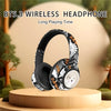AKZ-36 Creative Graffiti Wireless Headphones | Bluetooth 5.3, Hi-Fi Sound, FM Radio & TF Card
