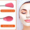 Double Ended Silicone Face Mask & Cleansing Brush | Soft Reusable Skincare Applicator | Pack of 2