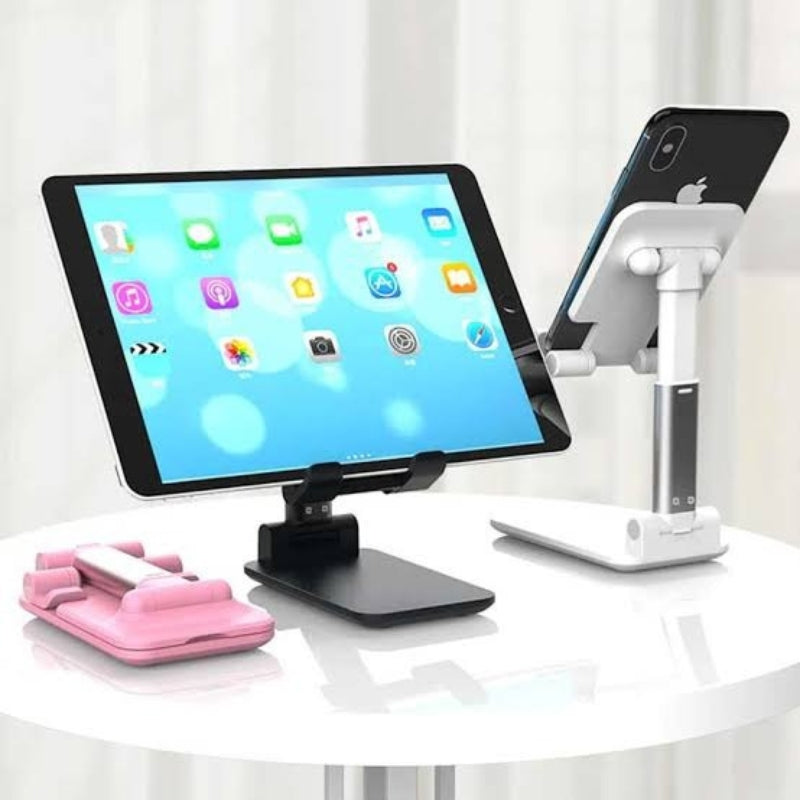 Universal Foldable Mobile & Tablet Stand | Adjustable Multi-Angle Holder