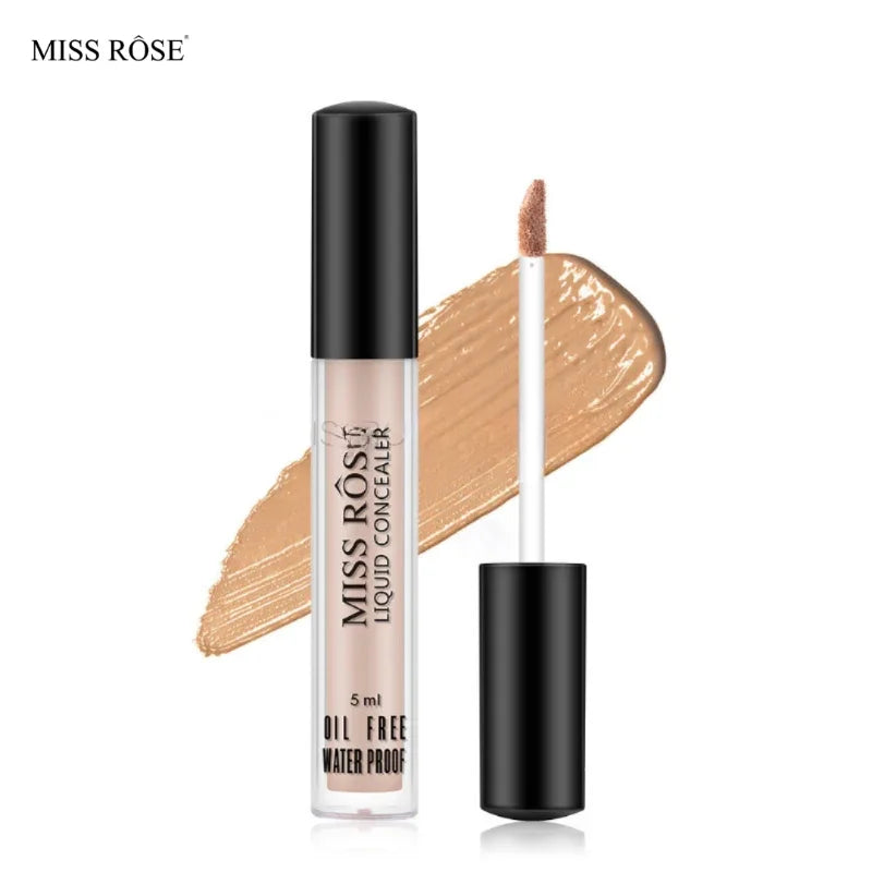 MISS ROSE Liquid Concealer | Fair & Ivory 6 | Waterproof High-Coverage Formula (5ml) Pack of 2