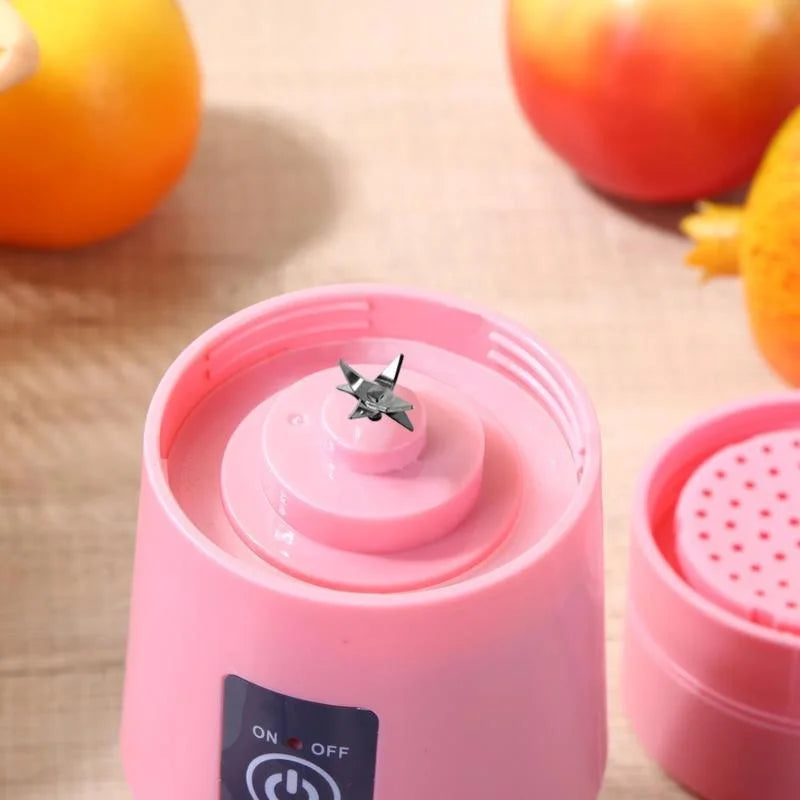 6 Blades USB Charger Portable Juice Blender Mixer Fruit Electric Smoothie Maker - Chaudhary Brand Store 