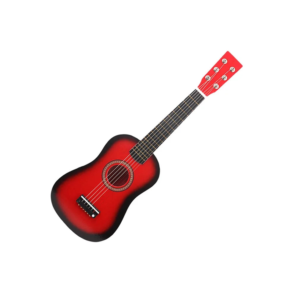 6 Strings Children Wooden Acoustic Guitar Musical Instrument Toy 23 Inch - Chaudhary Brand Store 