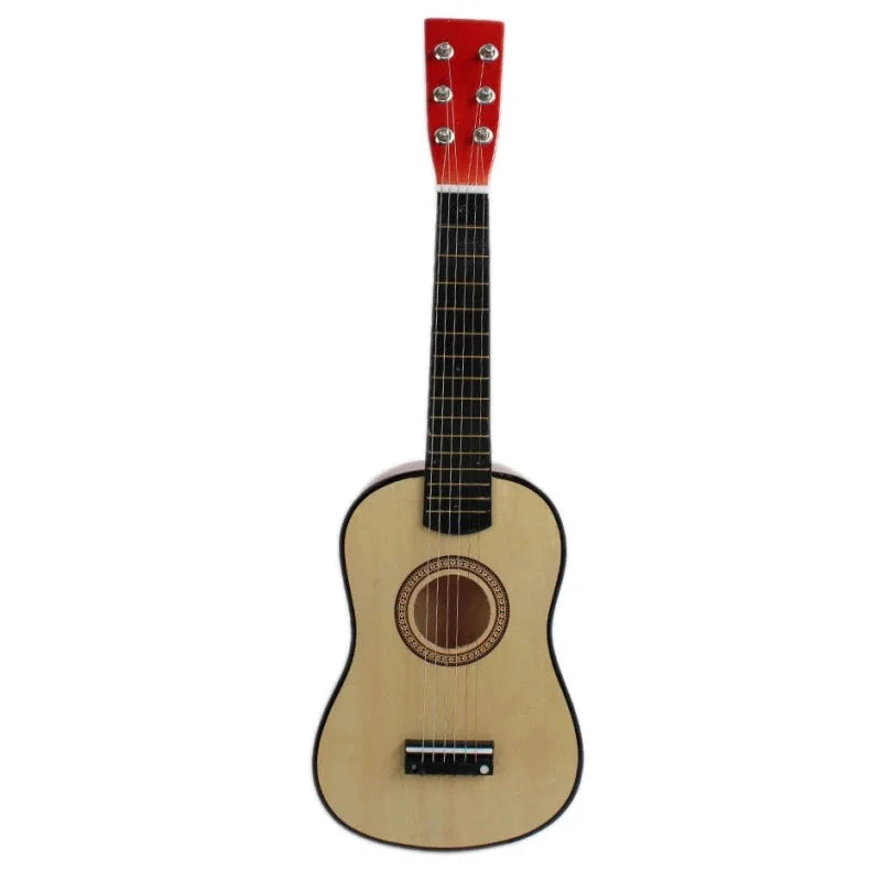 6 Strings Children Wooden Acoustic Guitar Musical Instrument Toy 23 Inch - Chaudhary Brand Store 