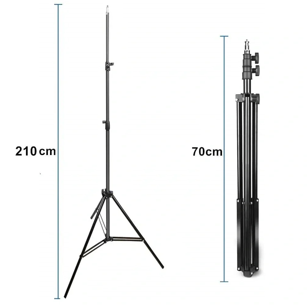 7 Feet Tripod Photography Light Camera Stand Adjustable Height With 1/4 Screw Head For Ring Light - Chaudhary Brand Store 