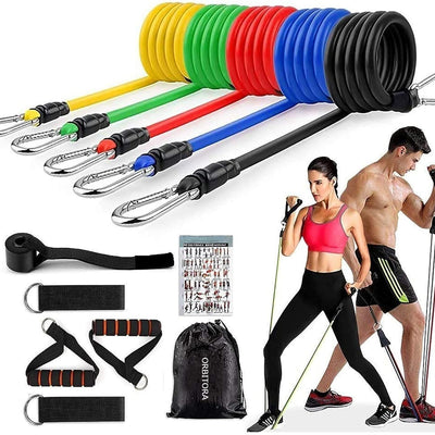 Gym Belt with Box | 5-in-1 Power Exercise Resistance Band Set | Adjustable Fitness Equipment for All