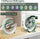 Colorful USB Rechargeable Desktop Fan | Silent Cooling, LED Ambient Light, 3-Speed Rotation