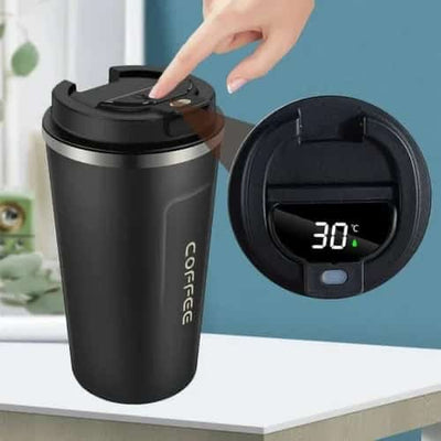 Smart Temperature Coffee Mug | 17oz Insulated Stainless Steel Travel Mug with Leakproof Lid