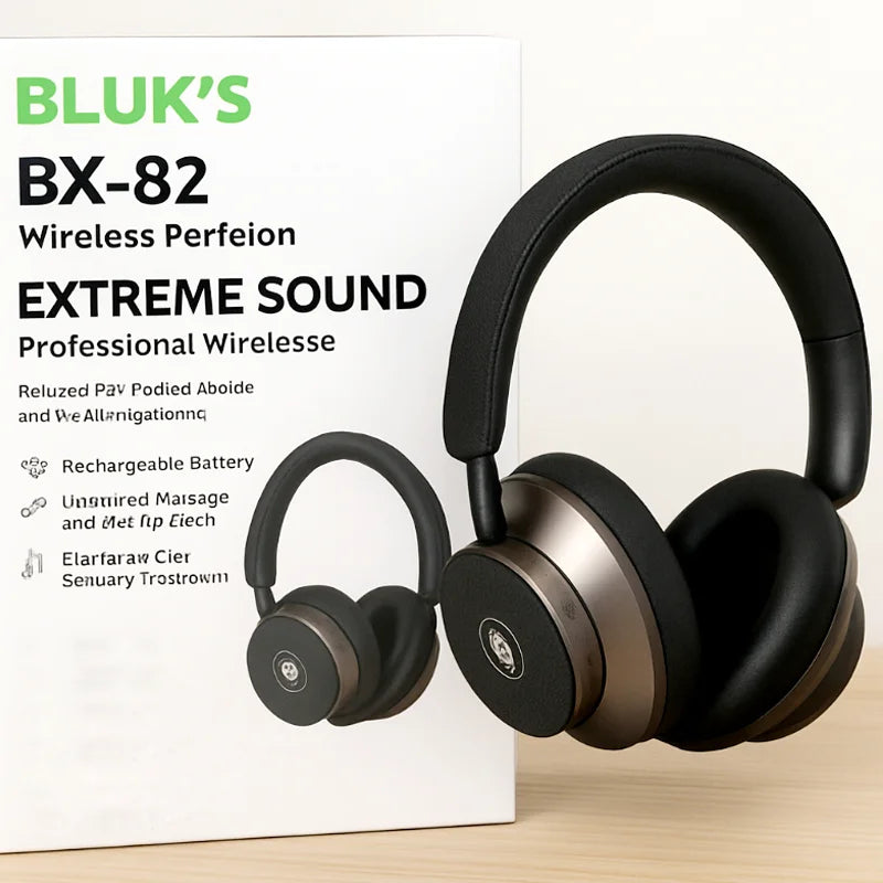 BLUK’S BX-82 Wireless Headphones | Extreme Sound Quality, Stylish Design